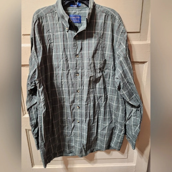 Pendleton Woolen Mills 100% Cotton Long Sleeve Collared Button Down - Picture 8 of 8